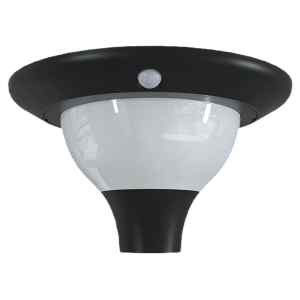 Tracon LSPLM15W Napelemes LED parkvilágító mozgásérzékelővel 15 W, 4000 K, 2000 lm, IP65, 3,2 V, 12 Ah