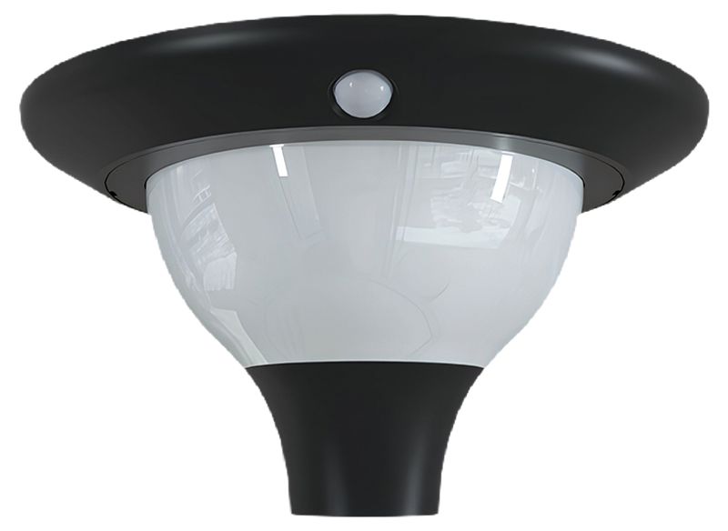 Tracon LSPLM15W Napelemes LED parkvilágító mozgásérzékelővel 15 W, 4000 K, 2000 lm, IP65, 3,2 V, 12 Ah