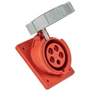 Tracon TICS-315IP67 Beépíthető ferde ipari csatlakozóaljzat 16A, 400V, 3P+N+E, 6h, IP67