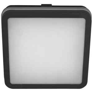 Tracon MFKNBL18CCT LED mennyezeti lámpa színhőállító kapcsolóval,fekete 230V,50Hz,18W, 1850lm, 3000K/4000K/6500K, IP65,D=220mm,EEI=F
