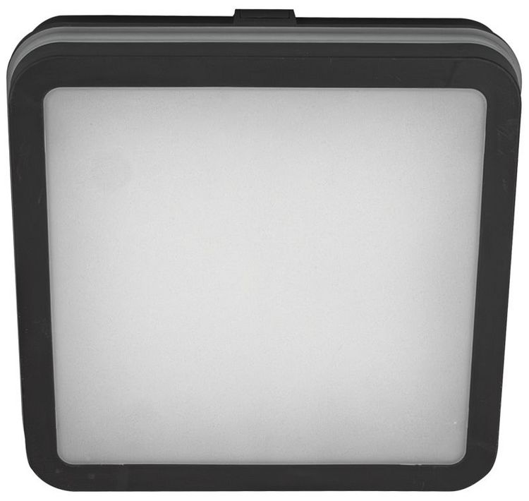 Tracon MFKNBL18CCT LED mennyezeti lámpa színhőállító kapcsolóval,fekete 230V,50Hz,18W, 1850lm, 3000K/4000K/6500K, IP65,D=220mm,EEI=F
