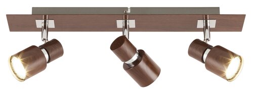 Rábalux 6007 Merkur beltéri spotlámpa, GU10 3x MAX 50W, IP20, wenge