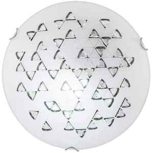 Rábalux Angie 3285 mennyezeti lámpa – E27 foglalat, fekete-fehér, üvegkristály díszítés, modern plafonlámpa, Ø30 cm, max. 60W