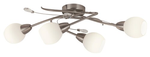 Rábalux Emily 2620 mennyezeti lámpa – 4xE14, szatin króm, opálüveg, 65 cm, IP20 - Image 2
