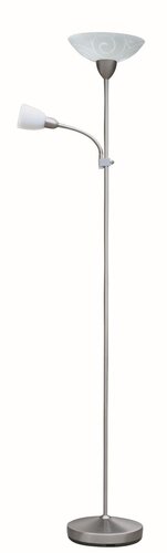 Rábalux 4091 Harmony beltéri állólámpa, E27 1x MAX 100 + E14 1x MAX 40W, IP20, szatin króm