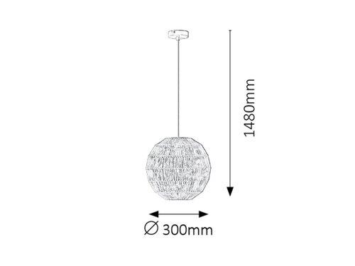 Rábalux 2222 Arsena, Trópusi, Függeszték, IP20, lm, K, W - Image 3