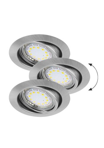 Rábalux 1166 Lite hagyományos beltéri ráépíthető és beépíthető lámpa GU10 1x MAX 50W IP40 szatin króm