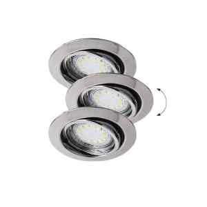 Rábalux 1050 Lite modern beltéri ráépíthető és beépíthető lámpa GU10 1x MAX 50W IP40 króm