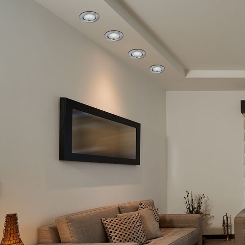 Rábalux 1163 Lite hagyományos beltéri ráépíthető és beépíthető lámpa GU10 1x MAX 50W IP44/ IP40 szatin króm - Image 5
