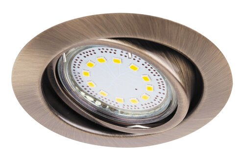 Rábalux 1051 Lite klasszikus beltéri ráépíthető és beépíthető lámpa GU10 1x MAX 50W IP40 bronz - Image 3