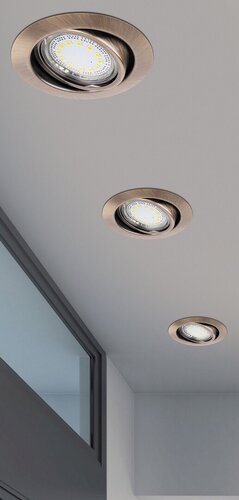 Rábalux 1051 Lite klasszikus beltéri ráépíthető és beépíthető lámpa GU10 1x MAX 50W IP40 bronz - Image 5