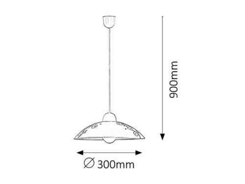 Rábalux 1848 Bloomy hagyományos beltéri függeszték E27 1x MAX 60W IP20 fehér - Image 2