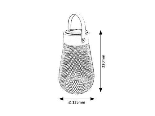 Rábalux 77176 Tapolca,kültéri modern dekorlámpa LED0,16W H22cm - Image 12