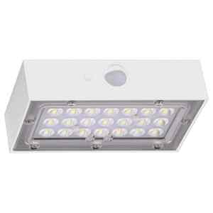 Tracon LSBW3W Napelemes LED fali világítótest mozgásérzékelővel,fehér 3W,4000K,350 lm,IP65,3,7 V,1,2Ah