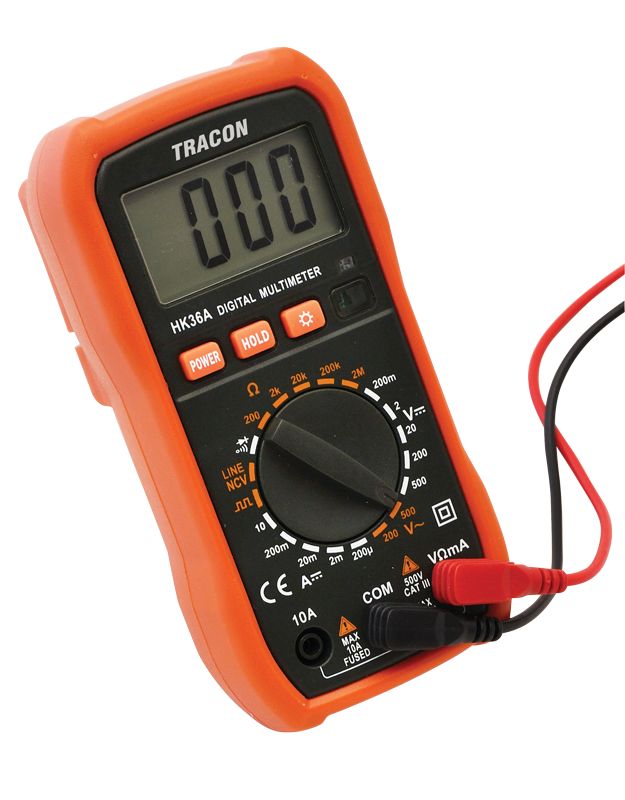 Tracon HK36A Digitális multiméter DCV,ACV,DCA,OHM,diode check,NCV,signal