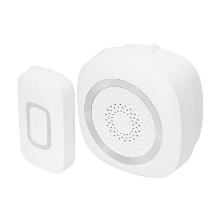 Home DB 1601DC vezeték nélküli csengő, 160m hatótáv, 60 dallam, 3-fokozatú hangerő és némítás, kapcsolható fényjelzés, elemes tápellátás - Image 2
