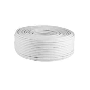 Home RG 6-32/WH koax kábel, 75 Ohm, PVC és PE szigetelés, réz ér, 32 szál rézharisnya, alumínium + PET fólia, 100m, fehér