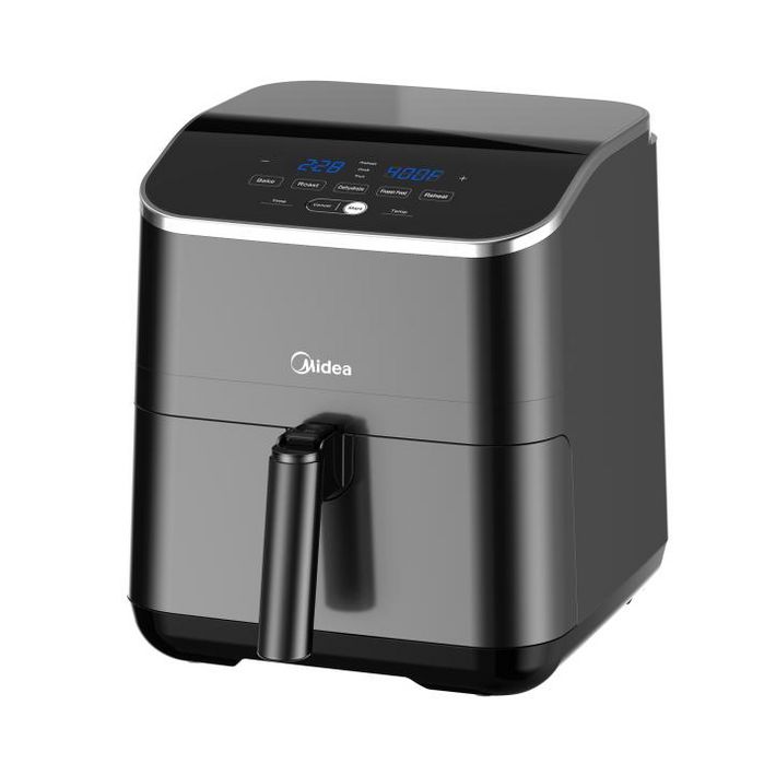 MIDEA MAD55005APKH Air Fryer, forrólevegős fritőz, 4.6 l kosár, 5.7 l üst, 1500 W, 60 p időzítő, 200 °C hőmérséklet, lecsatolható sütőkosár - Image 2
