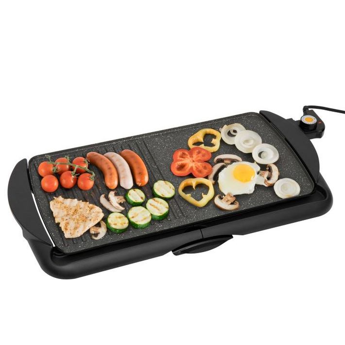 Home HG GR 03 asztali grill, teljesítmény 2000 W, tapadásmentes felület, zsírgyűjtő fiók - Image 2
