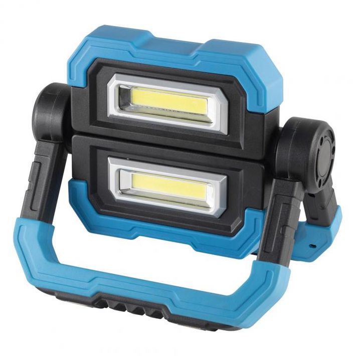 Home FLB 10C újratölthető COB LED fényvető, 2 x 5 W, 500 lm - 4 óra, 1000 lm - 2 óra, 5000 mAh - Image 2