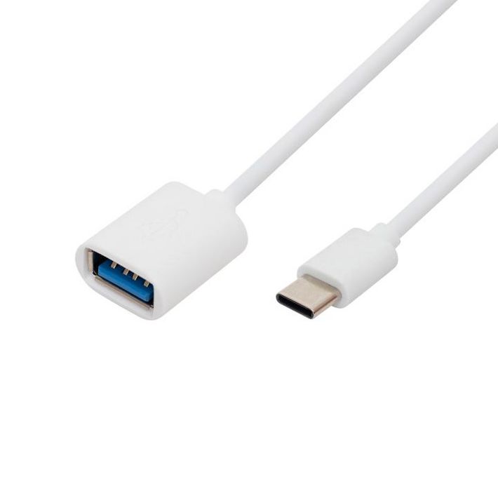 Home USBC OTG kábel, USB-C dugó, USB-A aljzat, kétirányú, 16cm, 2,1A, 480 Mbps - Image 2