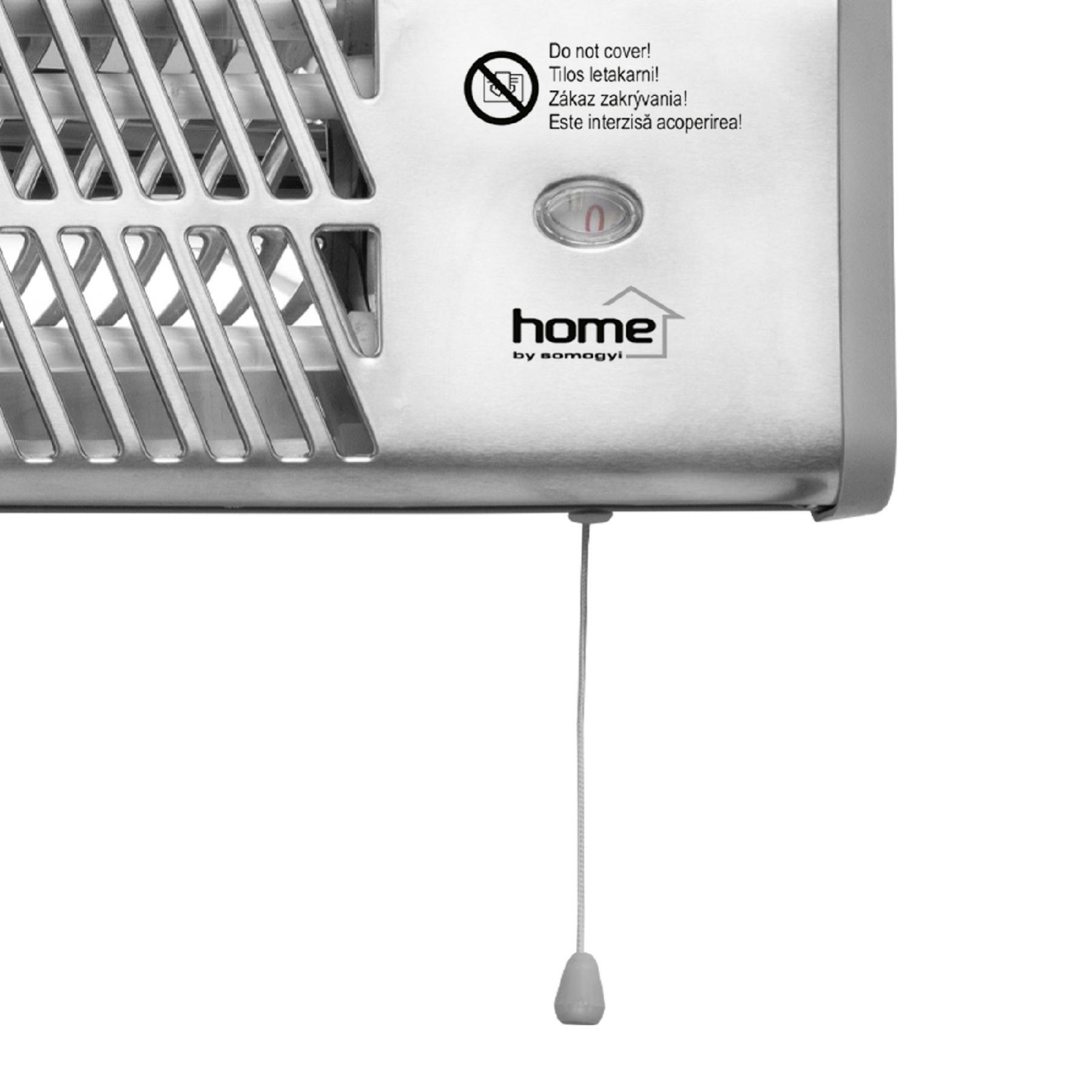 Home FK 24 falra szerelhető elektromos karccsöves fűtőtest, 600W/1200W, IPX4 védelem, ezüst - Image 3
