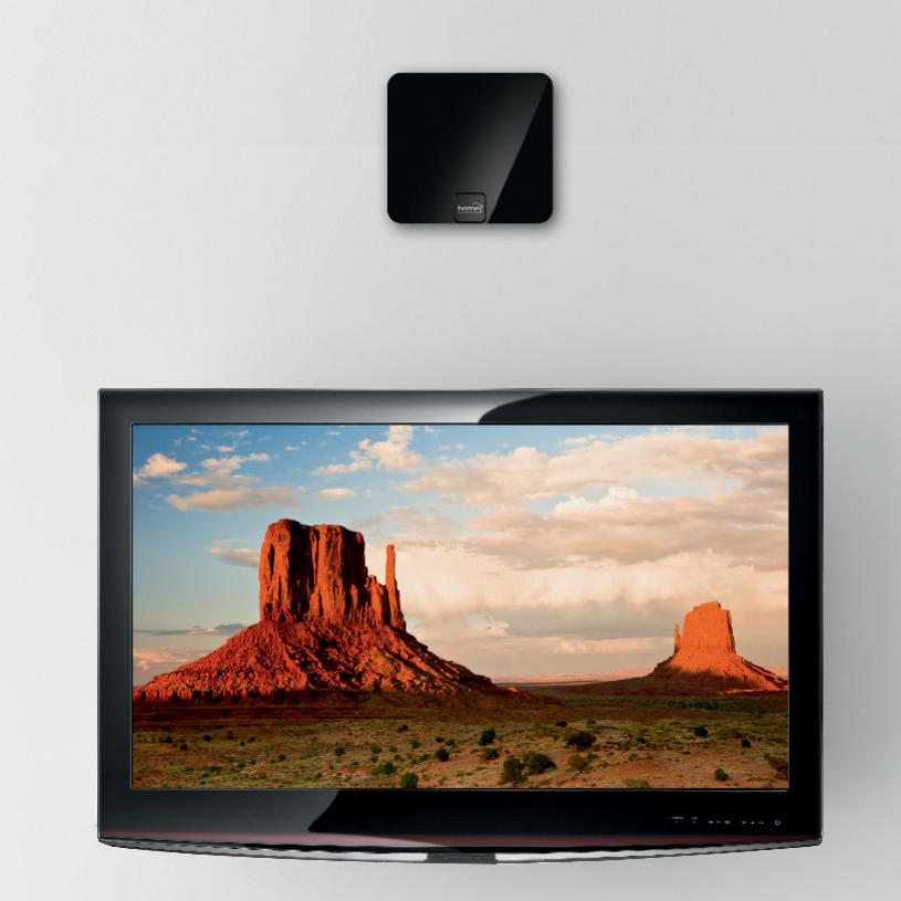 Home FZ 52 DVB-T/T2 szobaantenna erősítővel, 52 dB, FM, VHF, UHF, analóg és digitális jelek vétele, nagy érzékenység, hálózati adapteres tápellátás - Image 2