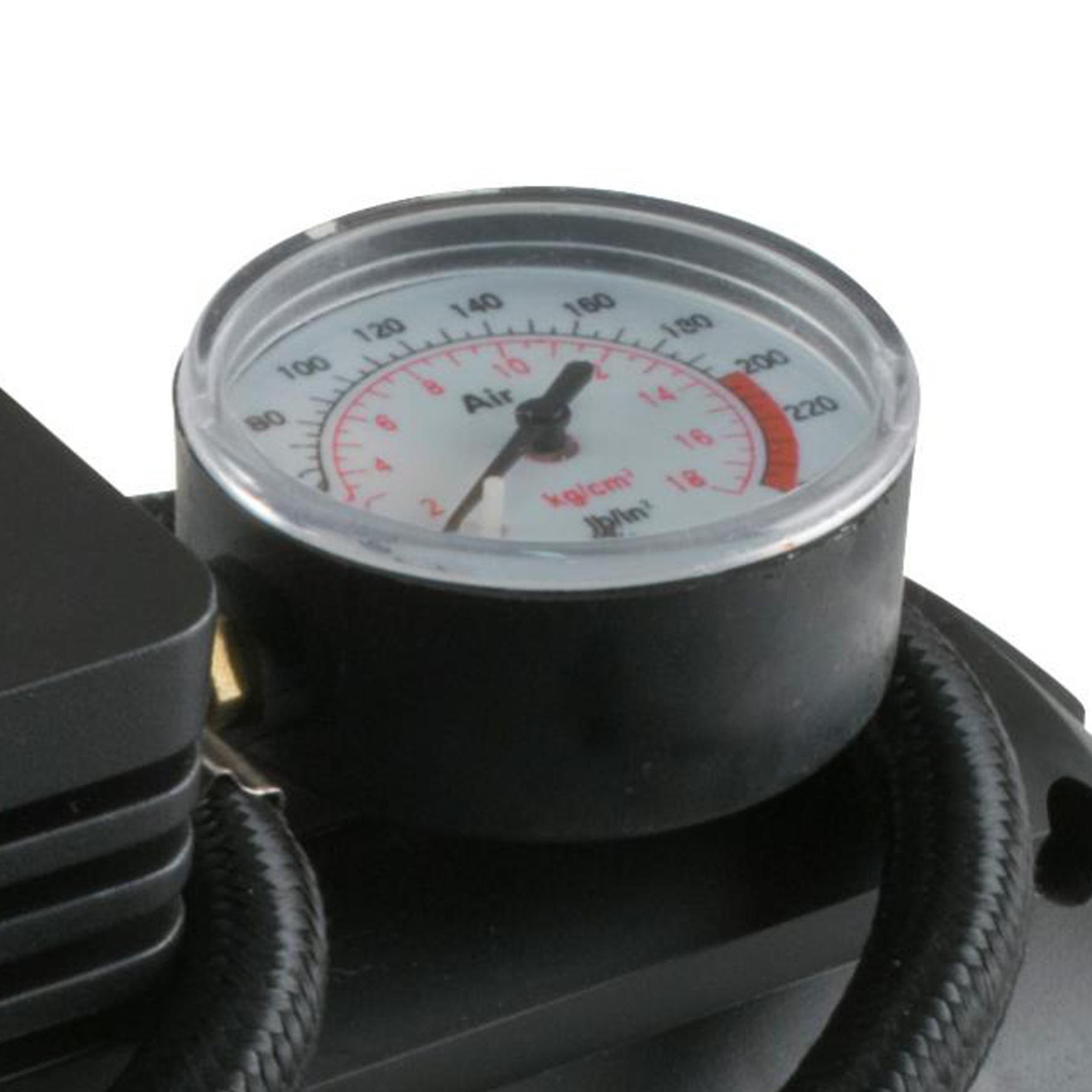 SAL 90304 autós kompresszor, 250 PSI, 18 bar, 10 A, 3 fúvókaadapter, 2,5m vezeték - Image 3