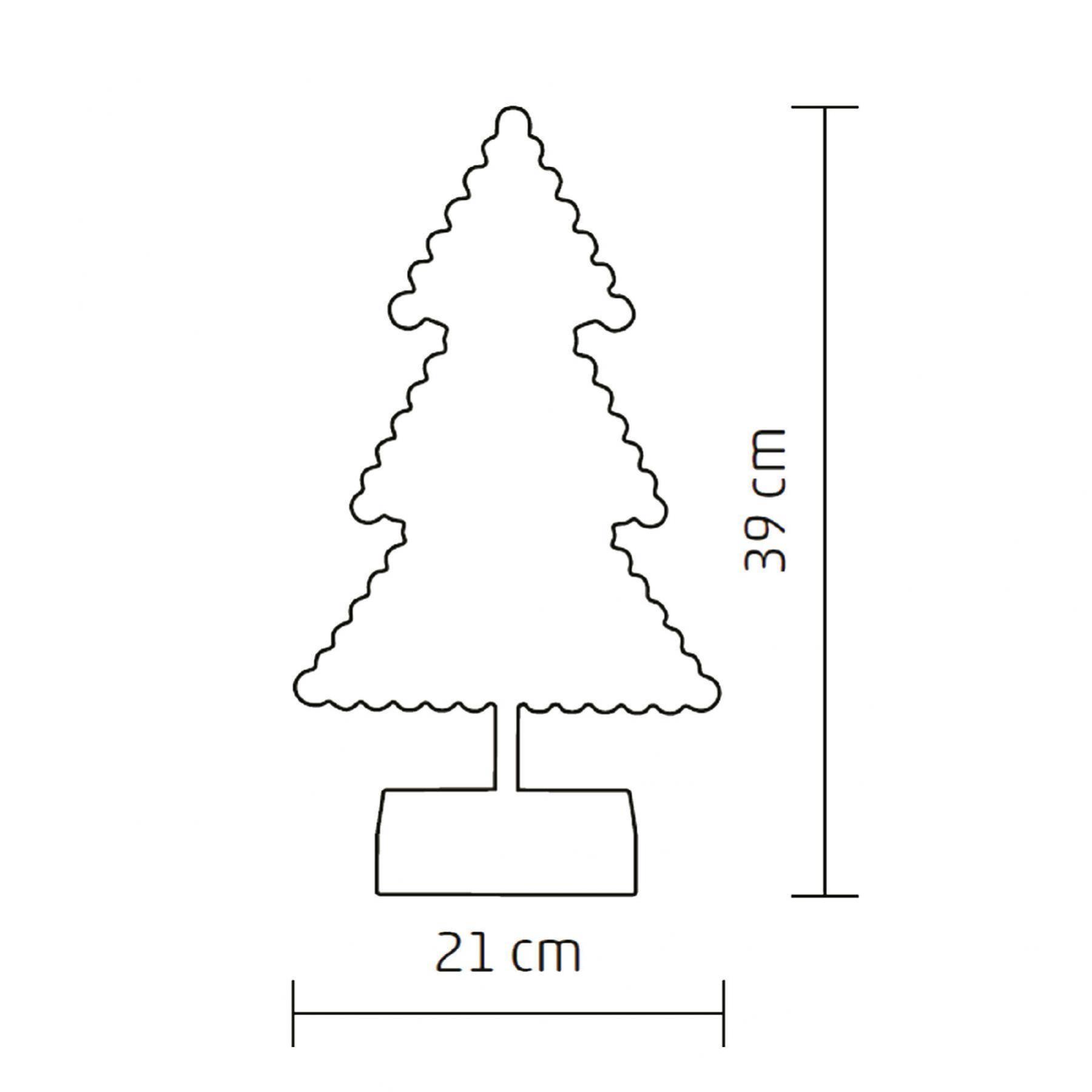 Home KAD 19 PINE karácsonyfa asztaldísz, 20 db LED, ABS műanyag, 21 x 39 cm - Image 4