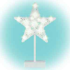 Home KAD 20 STAR csillag asztaldísz, 20 db LED, ABS műanyag, 25 x 39 cm