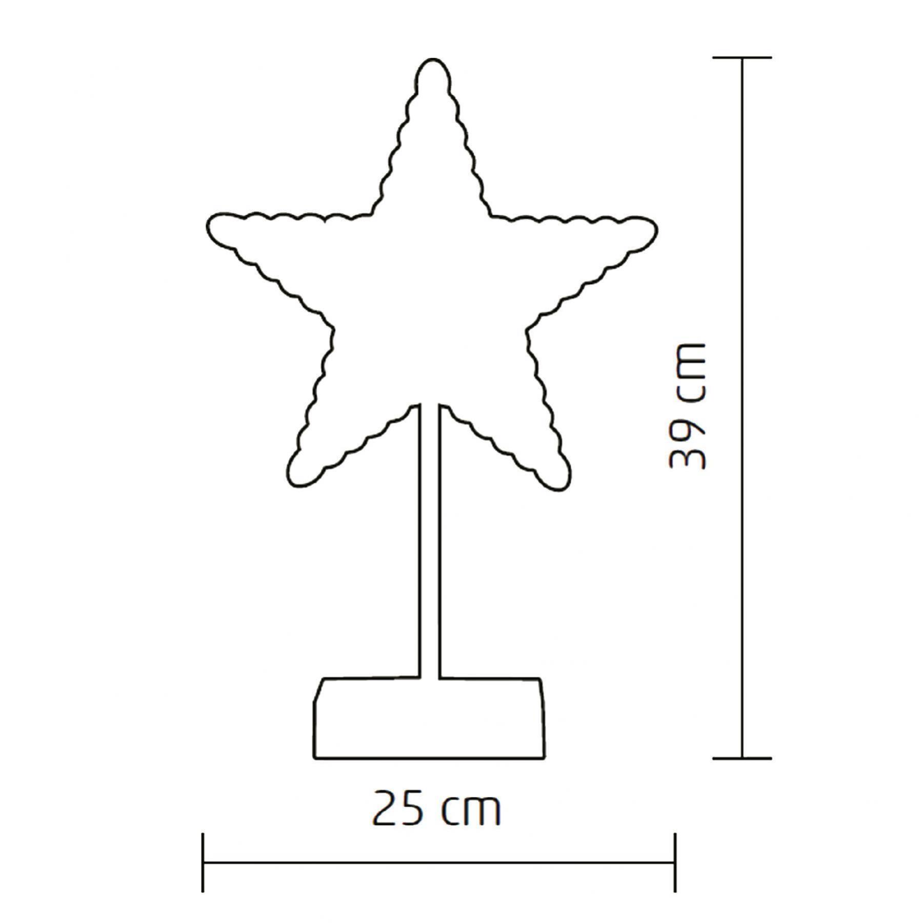 Home KAD 20 STAR csillag asztaldísz, 20 db LED, ABS műanyag, 25 x 39 cm - Image 4