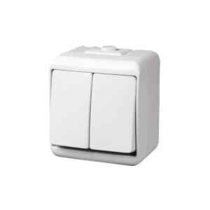 GAO 22031 csillárkapcsoló, kültéri IP44 kivitel, 230 V~ / 50 Hz / 10 A, fehér
