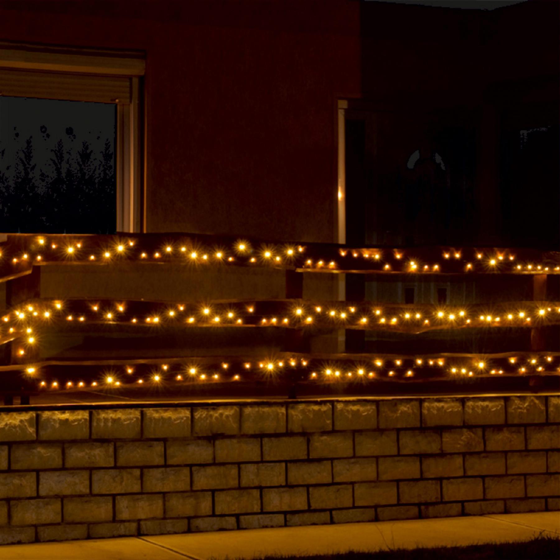 Home LED 208C/WW LED-es fényfüzér, 14 m / 200 db melegfehér LED, 8 fényprogram, zöld vezeték, hálózati adapter, kül- és beltéri kivitel - Image 3