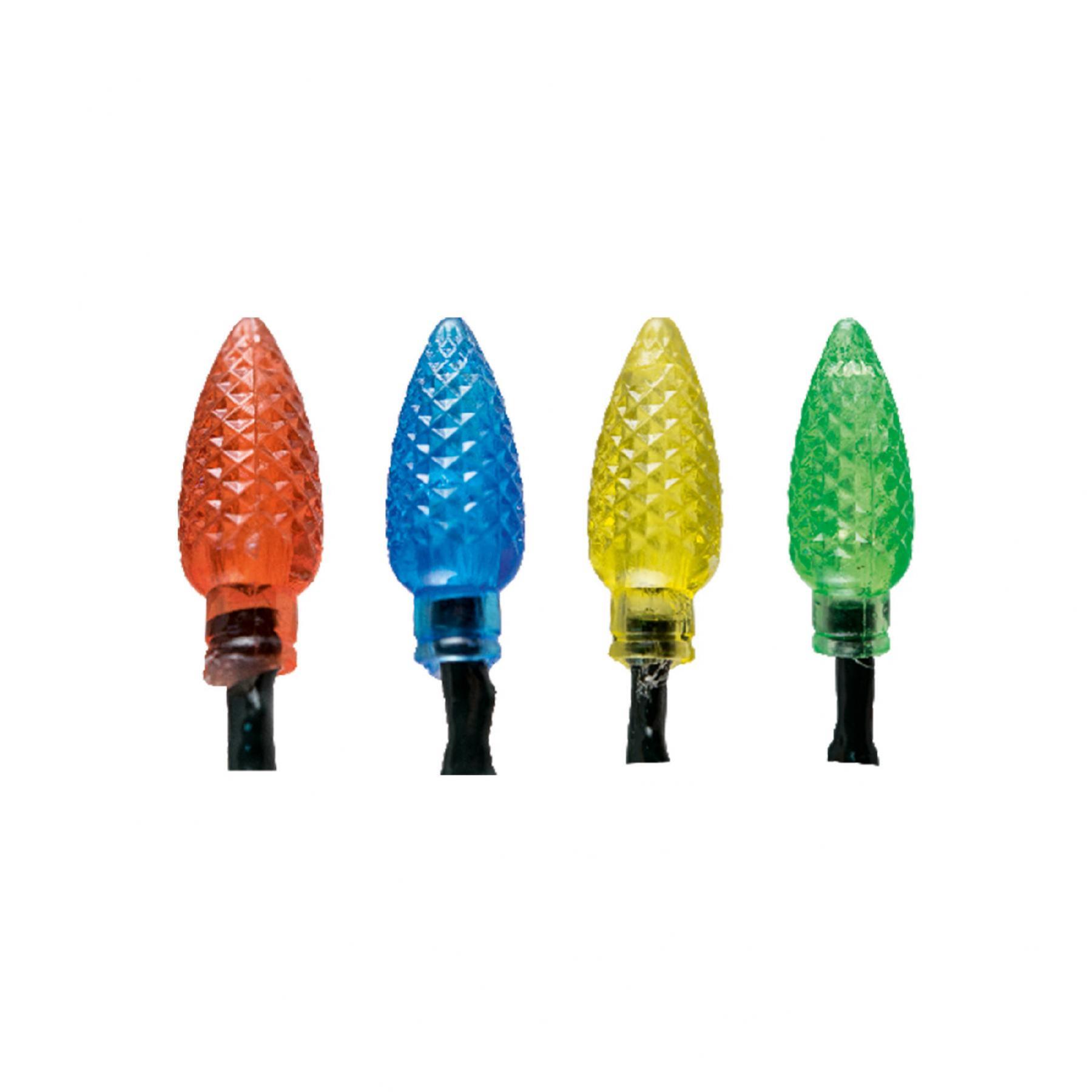 Home KIL 40C/M LED-es fényfüzér, 4 m / 40 db színes dekorált LED, állófényű, zöld vezeték, hálózati adapter, beltéri kivitel - Image 2