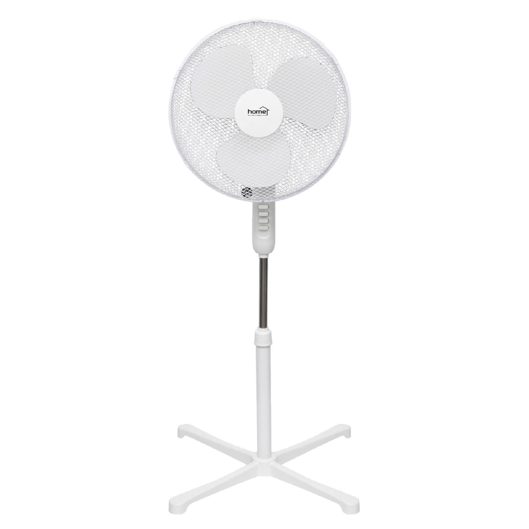 Home SF42WH álló ventilátor, 45 W teljesítmény, 3 fokozat, oszcillálás, 40 cm-es lapátátmérő, fehér színű - Image 2