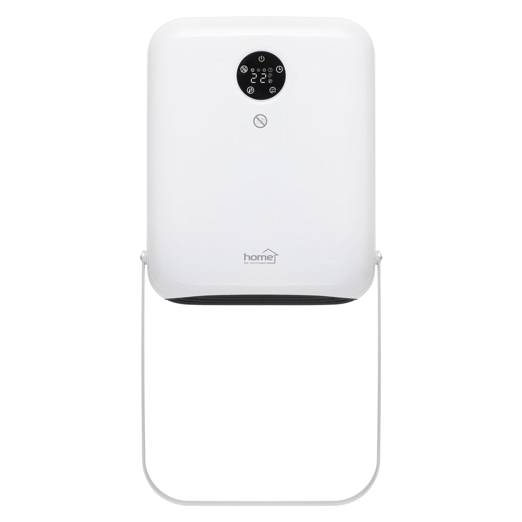 Home FKF26201 fürdőszobai ventilátoros fűtőtest, 2000 W, 2 fokozat, PTC fűtőelem, távirányító, LED kijelző, IPX2