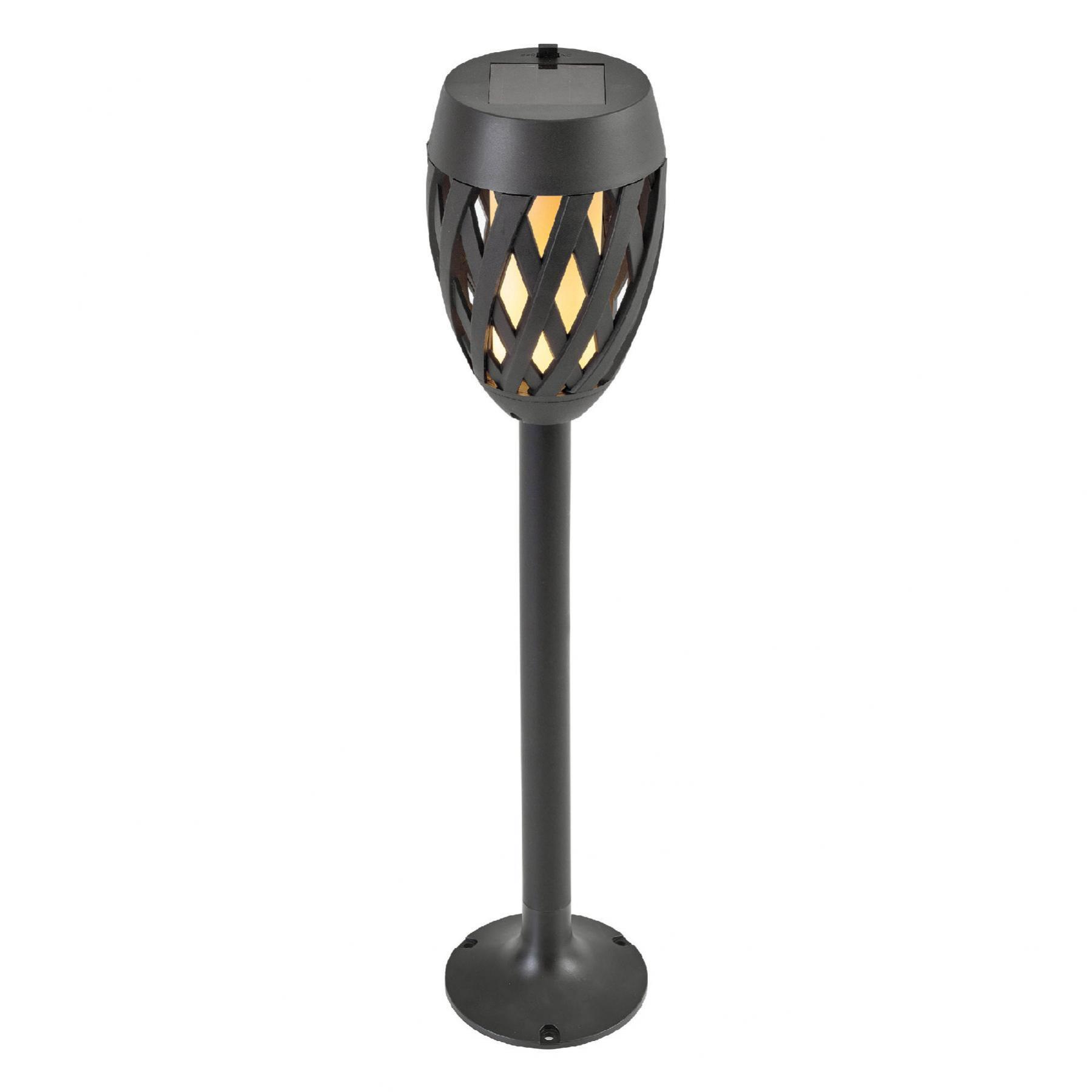 Home MX 200 napelemes kerti fáklya, 12 LED, automatikus, napelem és töltő, időjárásálló - Image 3