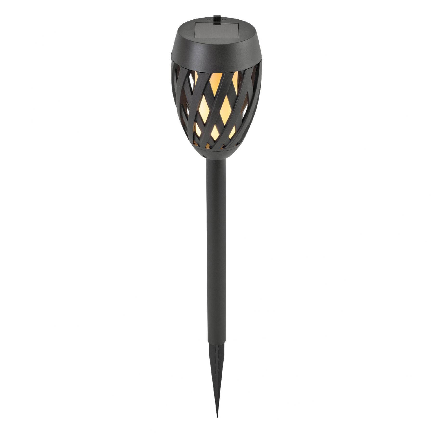 Home MX 200 napelemes kerti fáklya, 12 LED, automatikus, napelem és töltő, időjárásálló - Image 4