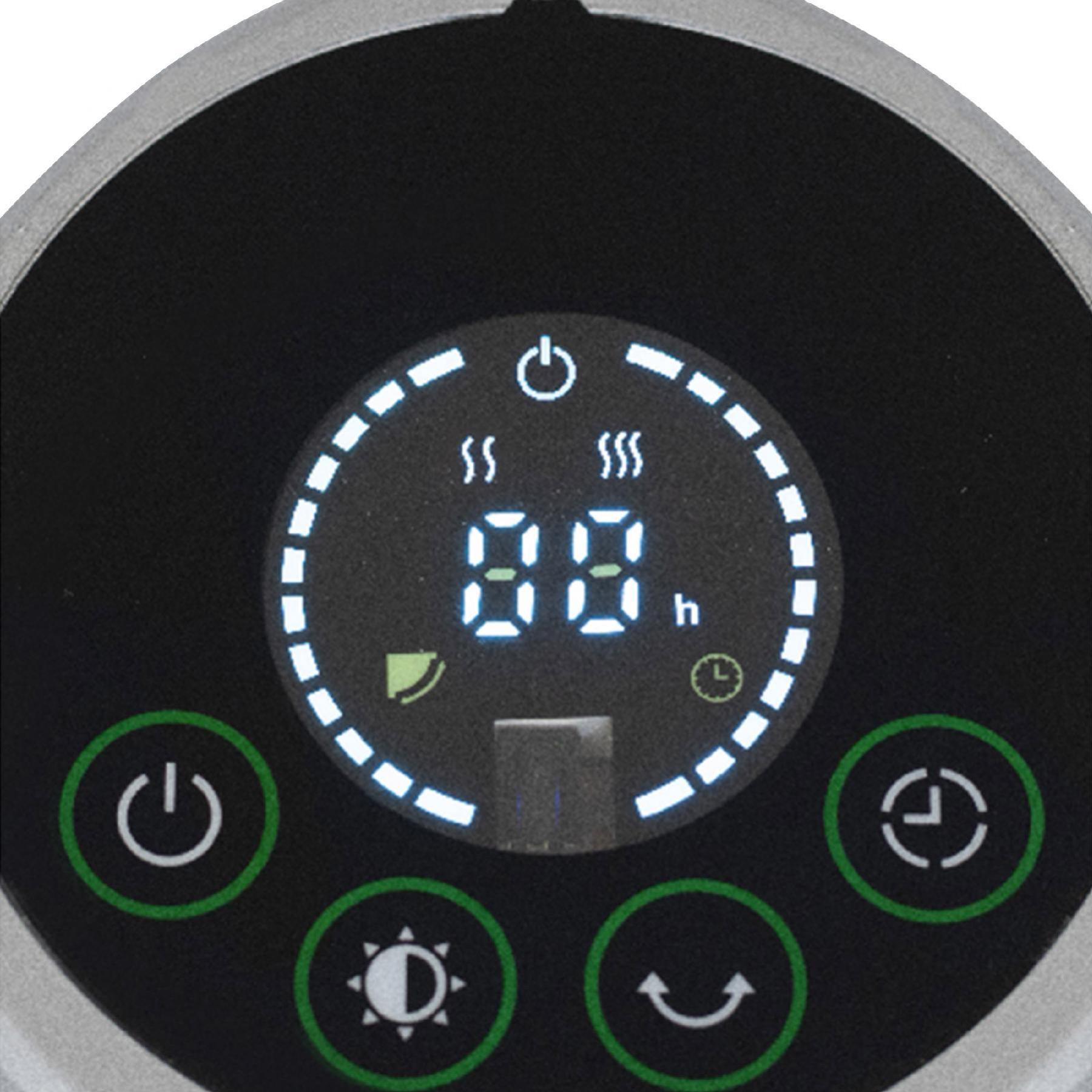 Home FK 252 álló elektromos karbon és halogén kombinált fűtőtest, 1200W/1200W, IPX4 védelem, távirányító, ezüst - Image 4