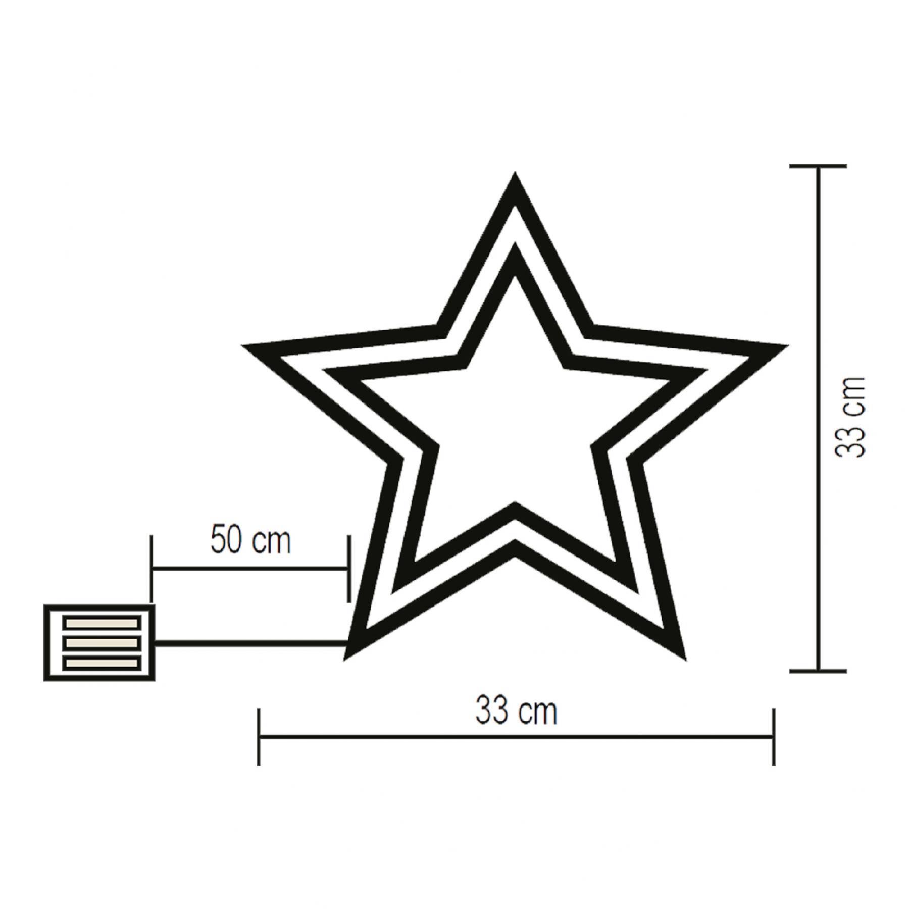 Home KID 503 B/WW csillag ablakdísz, 35 db melegfehér LED, 3 funkció, kapcsolható - Image 3