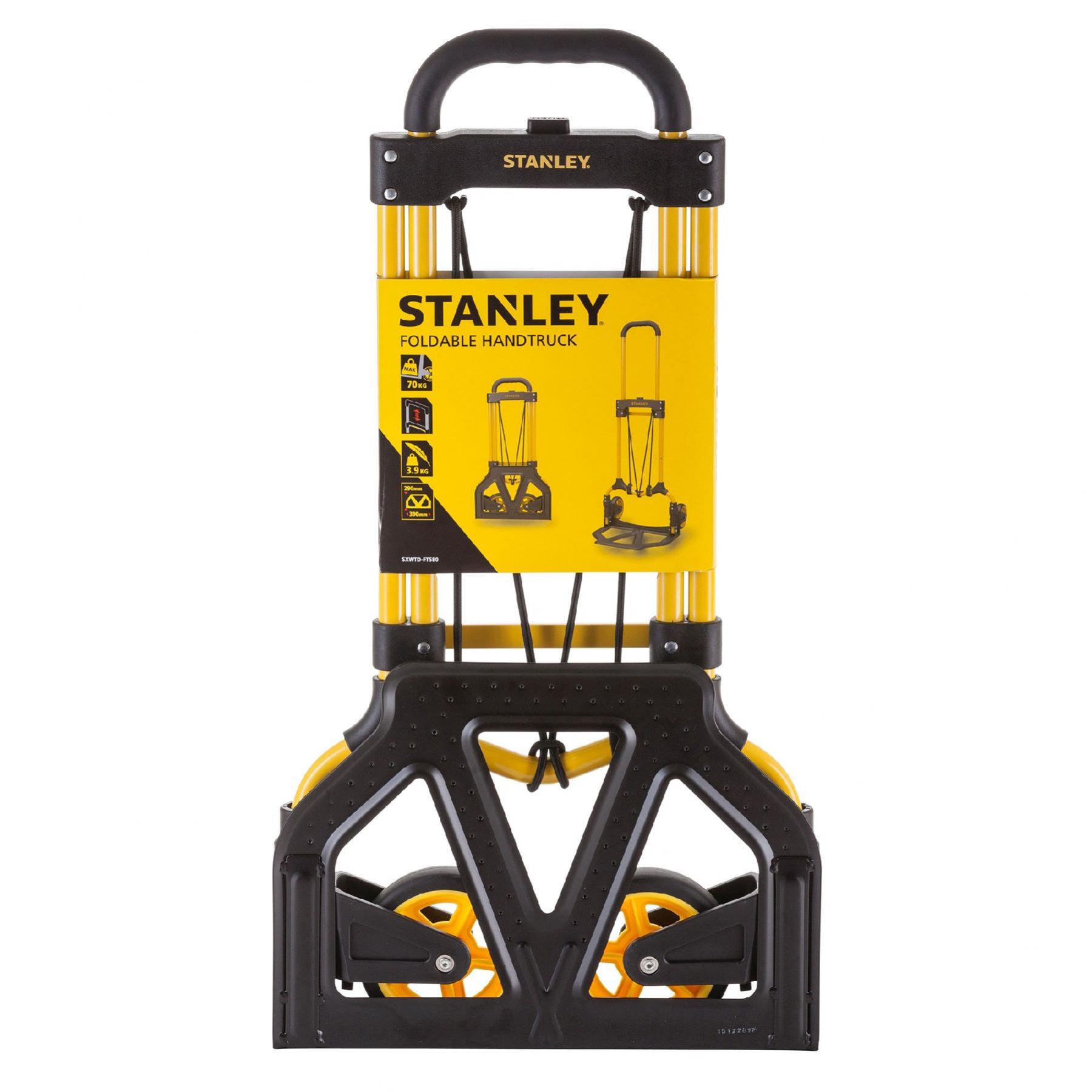 STANLEY SXWTD-FT580 összecsukható molnárkocsi, 70 kg teherbírás, acél váz és rakodófelület, erős gumizsinór, tömege 3,9 kg - Image 2