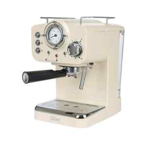 Zilan ZLN2992 retró eszpresszó kávéfőző, 1100 W, 15 bar, 1,25 liter kapacitás, tejhabosító, bézs
