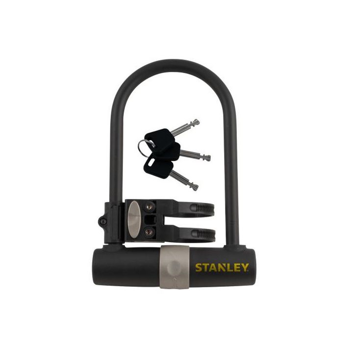 STANLEY S755-201 kerékpár zár, U-alakú, 3 kulcsos, 247 mm hosszúság