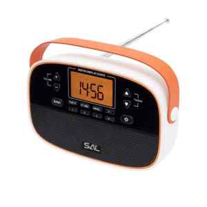 SAL RPR4LCD táskarádió, AM-FM automatikus hangolás, 2x40 programhely, órakijelzés
