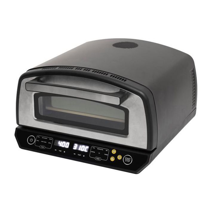 Home HGPZ450 elektromos pizzasütő, max. 2000 W, max. 450 °C, LED kijelző, érintőgomb, fém ház, multifunkciós