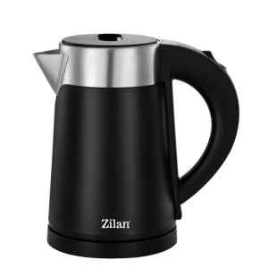 Zilan ZLN3387 vízforraló, 800 W, duplafalú, 0.8l, 360°-ban forgatható, rejtett fűtőszál, jelzőfény, fekete