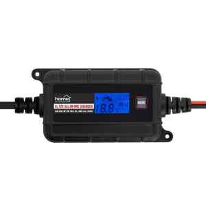 Home SMC20 SMART akkumulátortöltő, 6-12V/2A, LCD kijelző, teljesen automatikus, minden elterjedt akkutípushoz, digitális kijelző, karbantartó töltés, kétféle cs