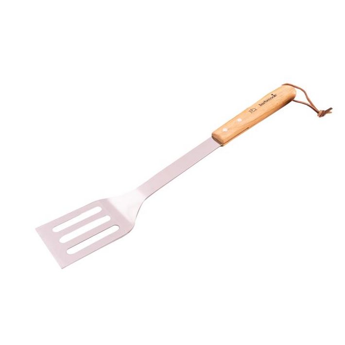 Barbecook BC-ACC-7071 rozsdamentes acél forgató lapát, gumifa nyél, 100% FSC, 46cm - Image 2