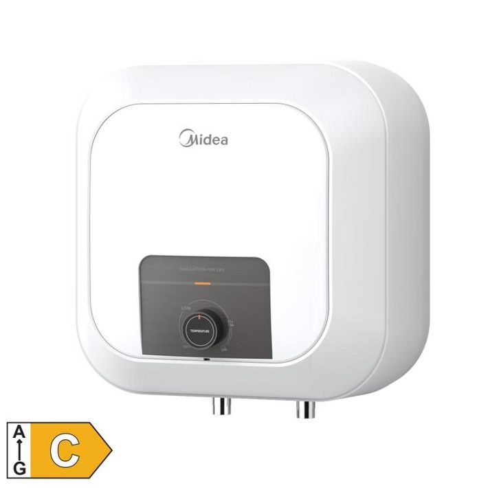 MIDEA D30-25VD1(O) elektromos vízmelegítő, bojler, 2500 W, 30 liter, konyhapult fölé szerelhető, IPX4, zománcozott, 30-75 °C, 0,75 MPa