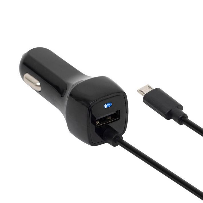 SAL SAU 24MU autós USB töltő 2in1, 2 készülék, USB, microUSB, 2,4 A összesen - Image 2